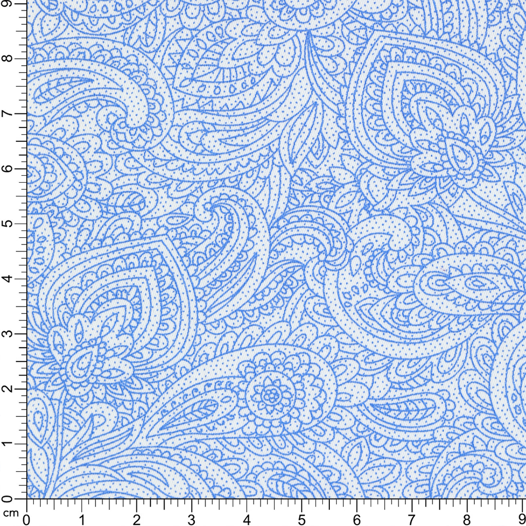 Light blue pattern fabric